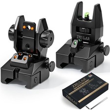 Flip-Up Iron Sights for Picatinny Rail - Front Rear Backup Tactical Sights