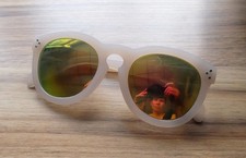 Official Paris Saint-Germain 2017 Oversized Sunglasses Light Pink Mirrored