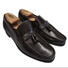 Vtg Florsheim Imperial Tassel Loafers 9 D Brown Leather Old Money Quiet Luxury