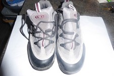 Hiking Trail Shoes Brown Leather Grey Womens UK 5 SALOMON YS8 643001 Contagrip