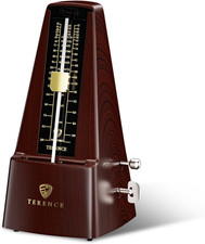 Metronome Classic Mechanical Wind-Up Design with Bell for Piano, Guitar, Violin