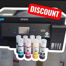 8 PACK Sublimationstinte passend f. alle Epson EcoTank Drucker - mit ICC Profil