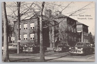 Salem School Naugatuck CT Divided Back Postcard