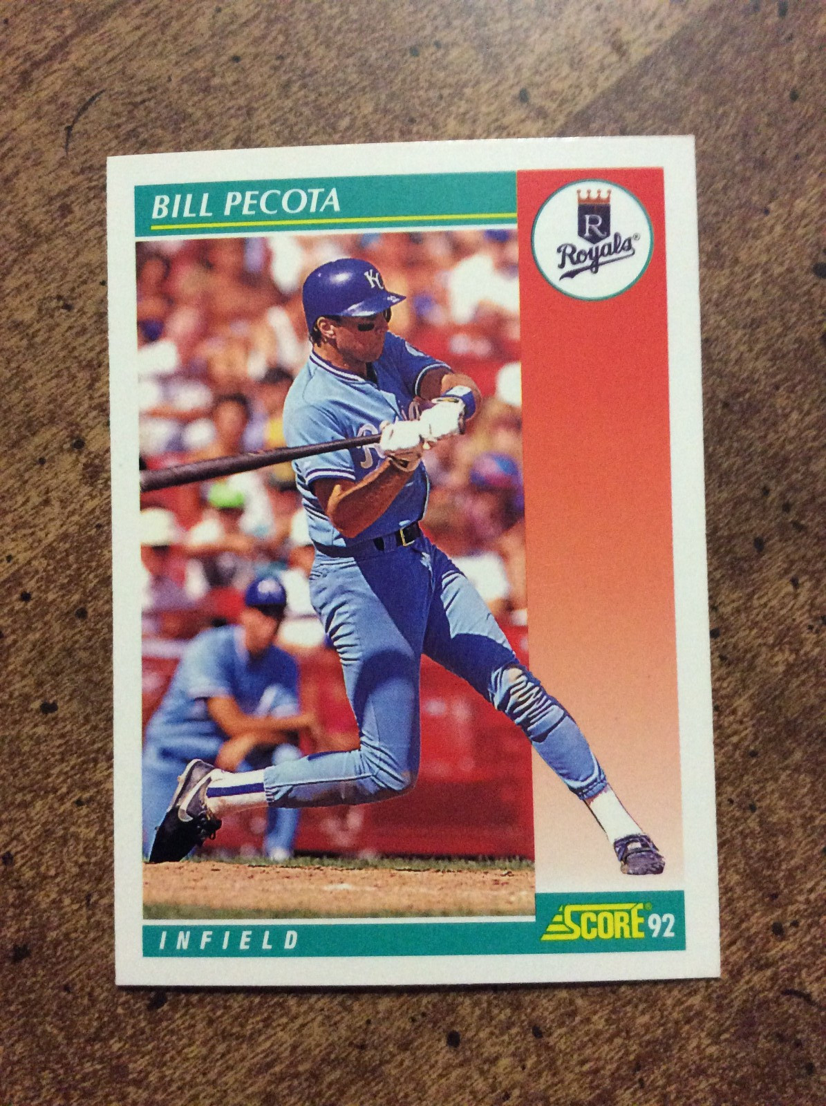 1992 Score #252 Bill Pecota, Royals     nm  ib