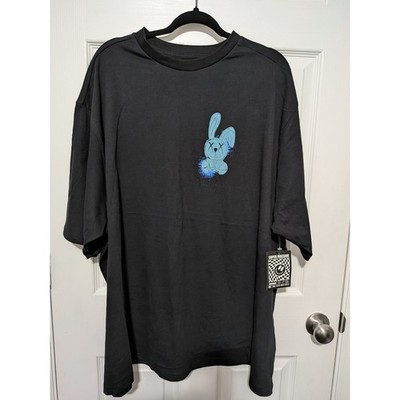 Super Massive 3XL Men's Graphic Bunny Rabbit T-Shirt Blue Beyond Reality NWT