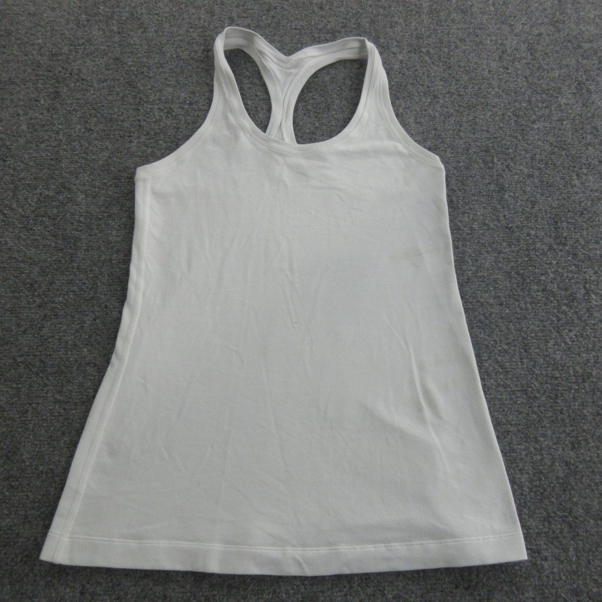 シャツタンク Lululemon Cool Racerback Tank Top Womens White Athletic Yoga Shirt