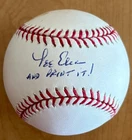 Wrigley Cubs LEE ELIA Signed Baseball Special Inscription & Rant A&R EXCLUSIVE