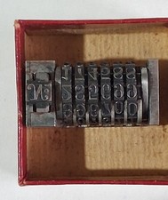 Numeratore Tipografico Vintage
