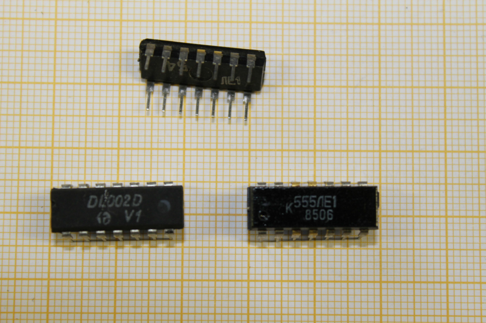 Lot of 5 DL 002 2 Input Nor Gate K555LE1