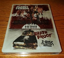 Grindhouse Planet Terror / Death Proof  Steelbook  Blu-ray Tarantino. New.