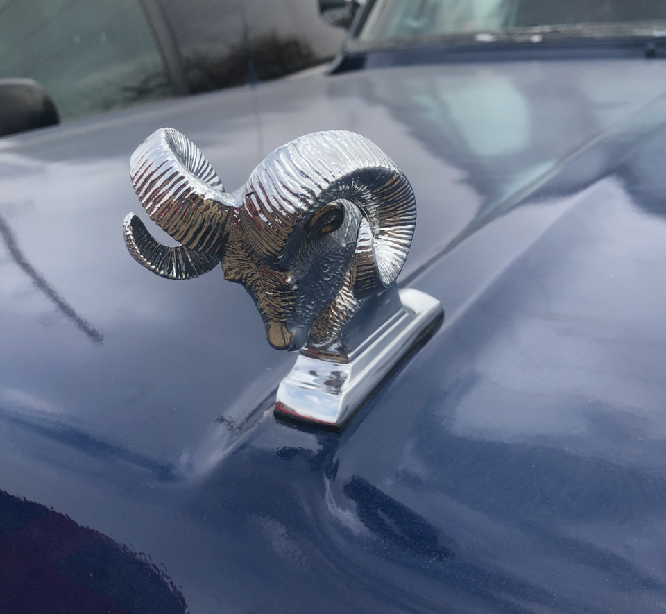 Chrome Metal Ram's Head Hood Ornament Replacement Dodge Ram Pickup ...