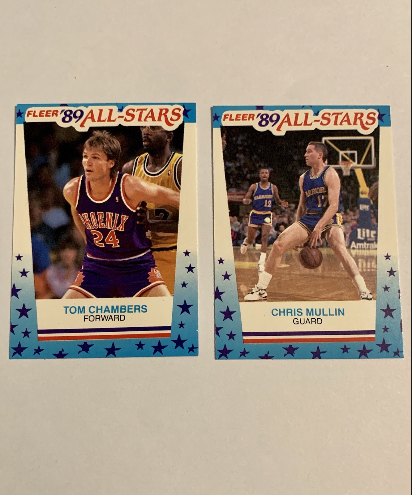 1989 Fleer AllStar Sticker Card Lot Basketball Chris Mullin Tom
