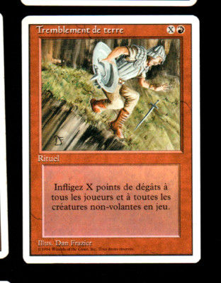 MRM FR/VF Erdbeben - Earthquake MTG Magic FWB 1994