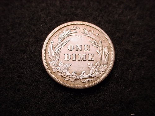 1907 BARBER DIME SUPERIOR COIN!! #17 - Picture 3 of 4