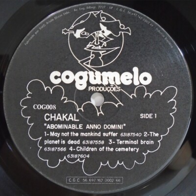 【Cogumelo】Chakal / Abominable Anno Domin CHAKAL ABOMINABLE ANNO DOMINI BRAZIL 1987 FIRST PRESS LP INSERT
