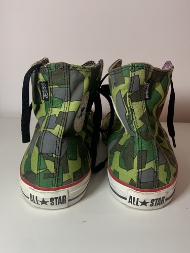 🌈 2011 Converse Gorillaz Chuck Taylor All Star High 10 (44 EU) LIKE NEW - Foto 6 di 9