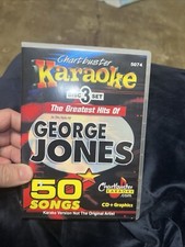 KARAOKE CD G CHARTBUSTER GEORGE Jones 5074 COUNTRY NEW IN CASE w/SONG LIST