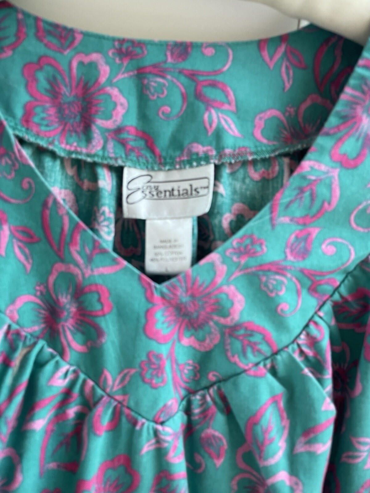 Easy Essentials Cotton Poly Print Pockets Ruffled… - image 6