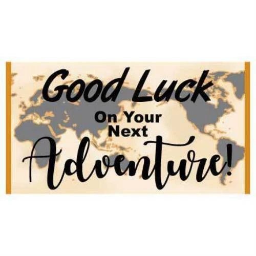 Graduation Banner - Good Luck On Your Next Adventure Waterproof Vinyl Banner - Image 2 of 4