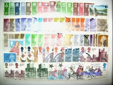 120 pcs England + Islands-- Stamped