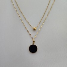 Women's Necklace Stainless Steel 18K Gold Plated Shiny Chain. Beautiful. New