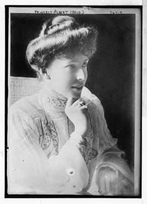 Princess Albert of Belgium, seated c1900 Large Old Photo