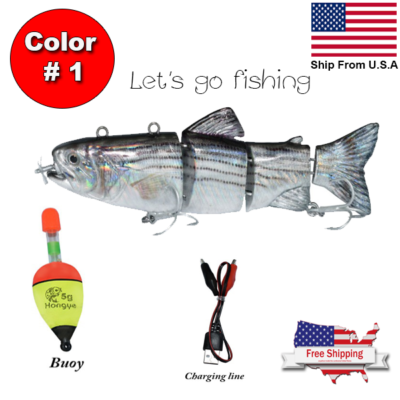 Esca Robot Pesca Elettrica – Minnow A Nuoto Con USB – Wobbler Vivo Per Acqua Dolce E Salata