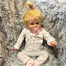 Zero Pam Reborn Baby Girl Cloth Body Full Silicone Limbs & Accessories (NEW)