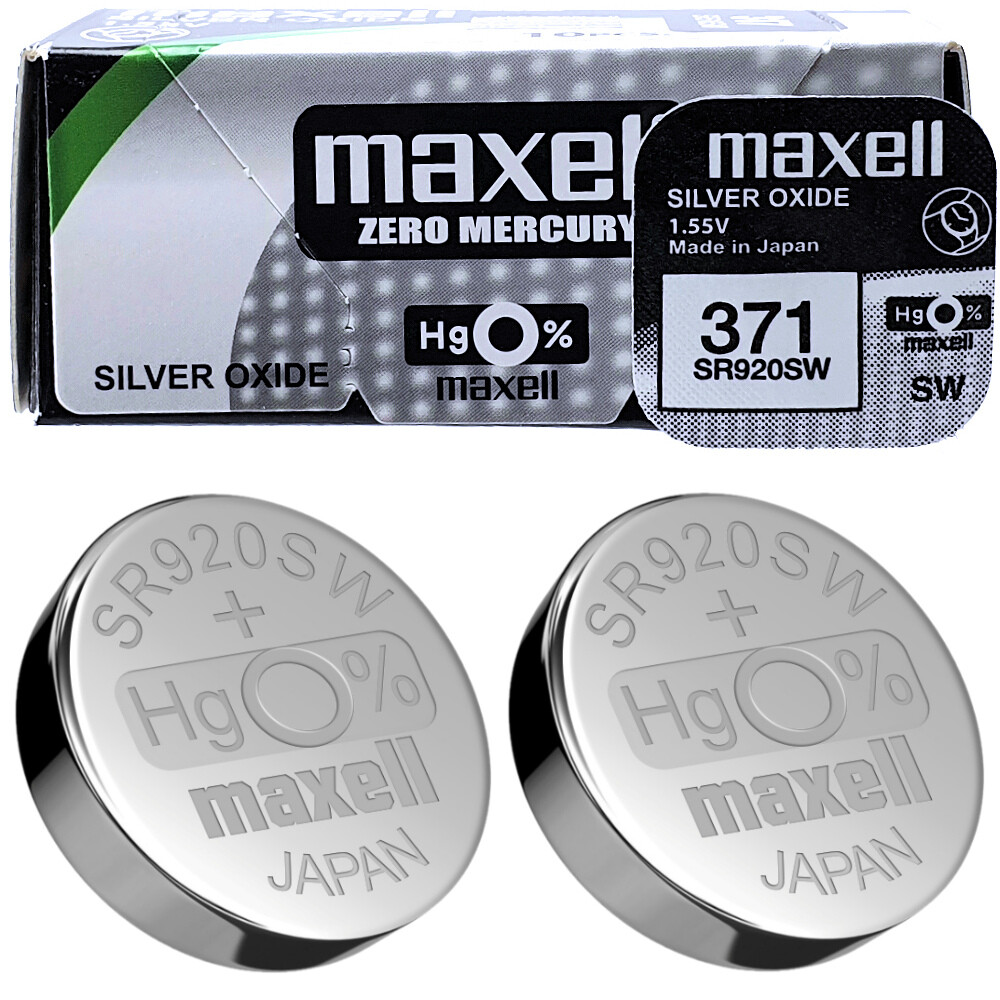 Maxell 371 SR920SW Watch Battery SR69 D371 V371 Silver Oxide