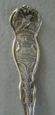Michigan State Crest Souvenir Spoon Wm. Rogers Mfg Co I S Silverplate