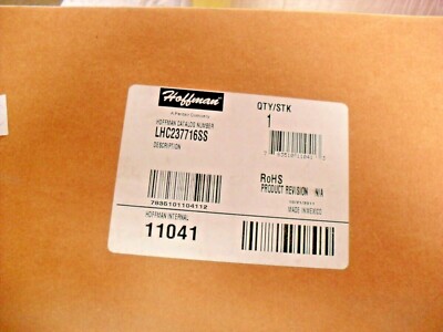 Hoffman LHC237716SS Inst Box;Type4X; hinge cvr; 230x770x155mm; SS Type 304-11041