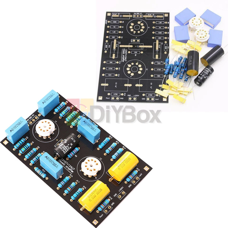 12AX7 / 12AU7 HIFI Tube Preamplifier Preamp Board DIY Base On Marantz 7 Circuit - Image 3 of 4