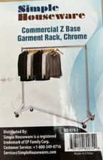 Industrial Grade Z-Base Garment Rack - New in box