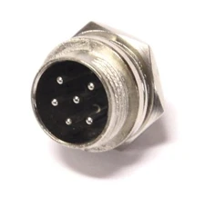 Pro Trucker RCI Ranger Cb Ham Radio Mic 6 Pin Panel Jack Connector