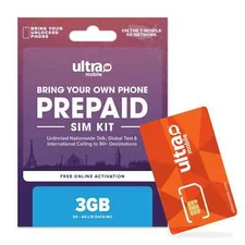 Ultra Mobile 3GB Plan & SIM Kit_90DAYS