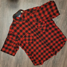 Vintage Woolrich Men's Shirt Jacket Wool Buffalo Plaid Made In USA Size XL
