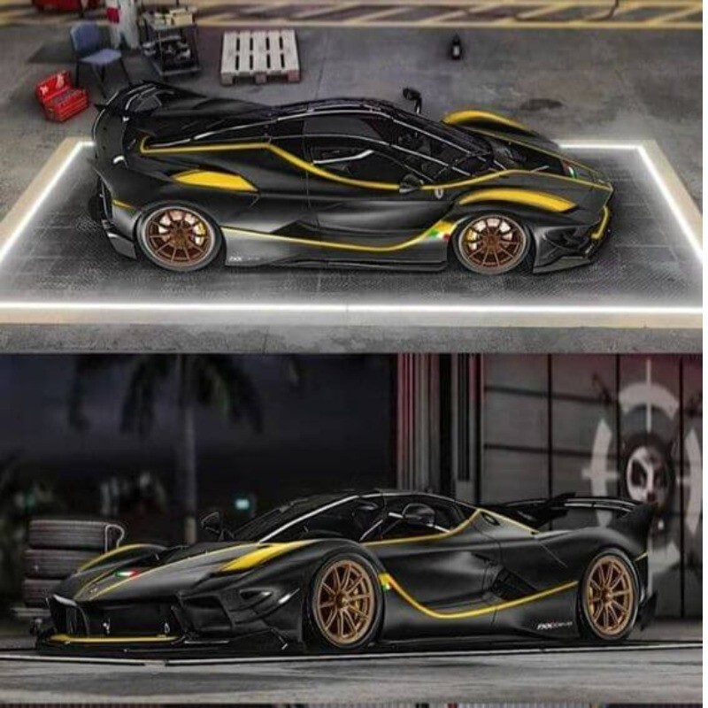 AMA64 1:64 Ferrari FXX-K EVO Black - Introduced at Ferrari`s 70th