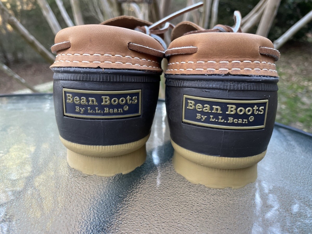 LL Bean Men's Size 7 M Women's 9 Brown 175061 Leather Rubber LL Bean Men's Size 7 M Women's 9 Brown 175061 Leather Rubber