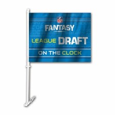 NFL Official Fantasy Football Draft “On The Clock” Car Flag