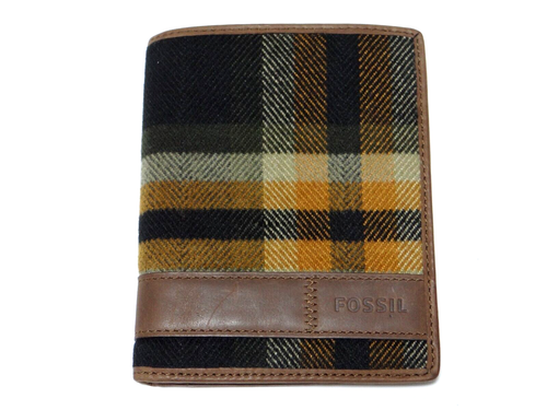 Fossil Leder Reisepass Dokument Karten Etui Geld Geldbörse Unisex Neuwertig! - Bild 4 von 12