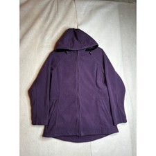 Duluth Trading Co Womens Purple Fleece Full Zip Hoodie Jacket 27503 Size S