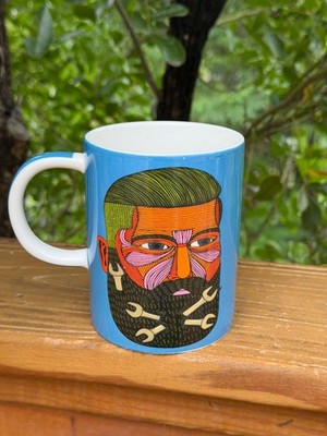 Maxwell and Williams Mulga The Artist Spanner Man Mug Australia Dishwasher Safe