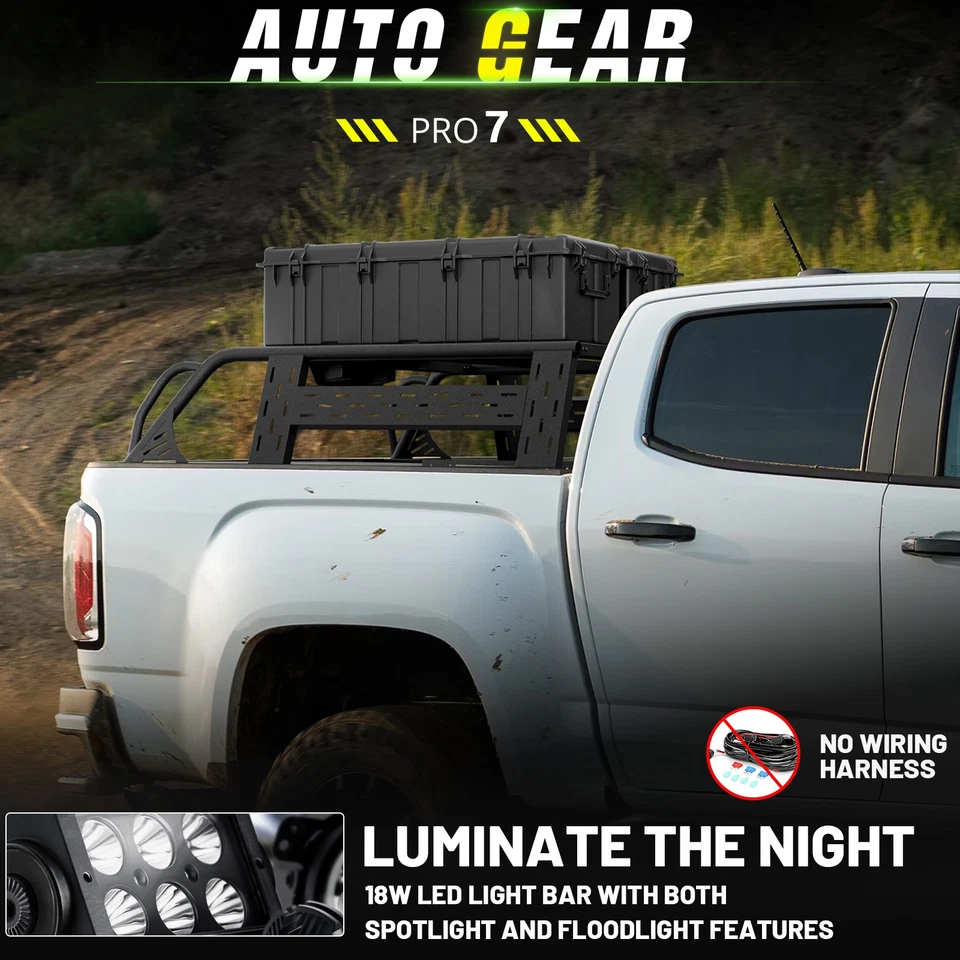 13.8'' High Full-Size Overland Bed Racks Cargo For 2015-2022 Chevrolet Colorado - Изображение 4 из 4