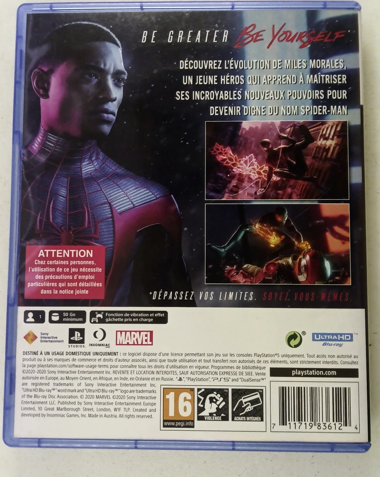 Jeu Ps5 Sony Miles Morales, photo 3 sur 3