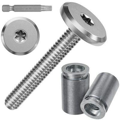 FMhotu 200pcs Hurricane Shutter Bolt Anchor Kit 304 SS