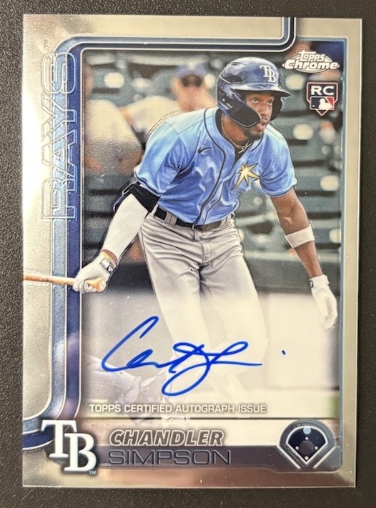 2025 Topps Chrome - Rookie Autographs Chandler Simpson #RA-CSI (AU, RC)