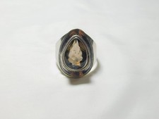 Sterling Silver Pear-Cut Smoky Quartz Statement Ring R1333