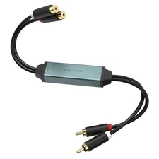 Hum Eliminator, RCA Ground Loop Noise Isolator, Dual Channel Audio Filter, 