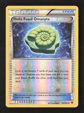 Helix Fossil Omanyte Reverse Holo XY - Fates Collide 102/124 LP Pokémon TCG