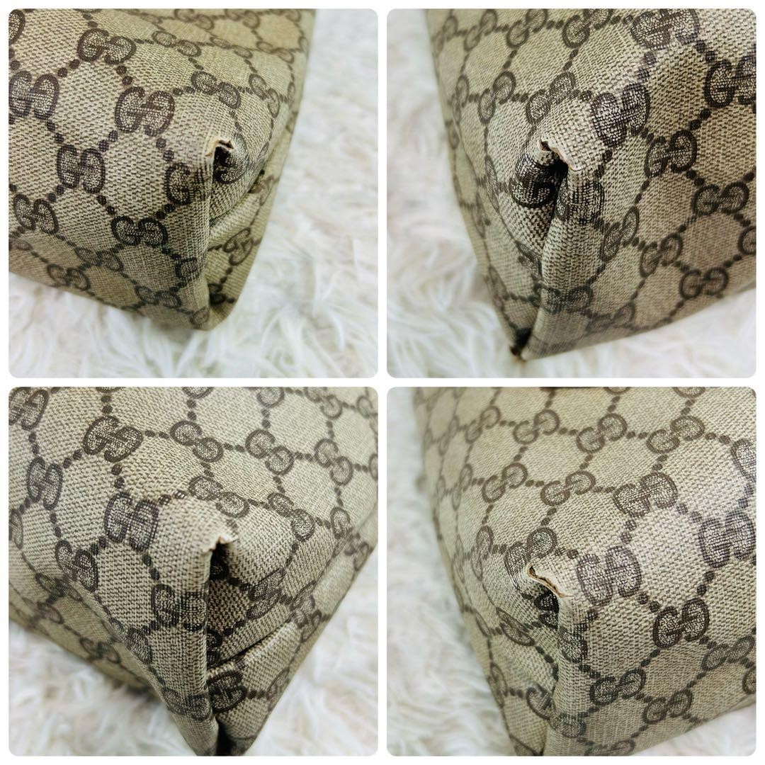 GUCCI Old Gucci Tote Bag Sherry Line GG Supreme Paper Tag From Japan Authentic thumbnail 6